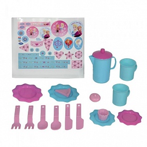 Игровой набор посуды для чая - Холодное сердце, малый (Bildo, B 8705)